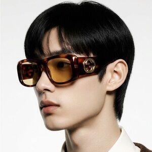 New Authentic Gucci Tortoiseshell Sunglasses with Brown Lenses GG1251s 002